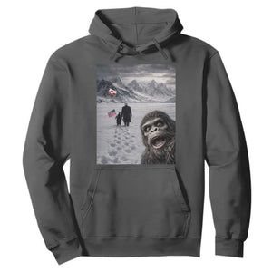 Nihilist Penguin Trump Hiking Mountains Hoodie Funny Bigfoot Selfie But Why TS14 Dark Heather Print Your Wear