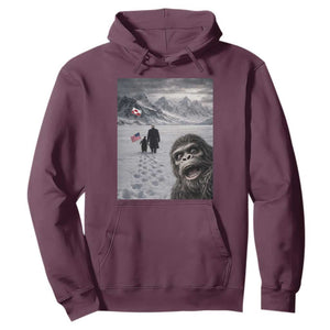 Nihilist Penguin Trump Hiking Mountains Hoodie Funny Bigfoot Selfie But Why TS14 Maroon Print Your Wear