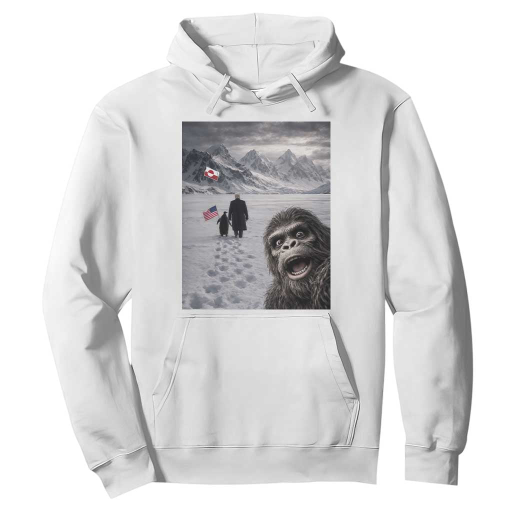 Nihilist Penguin Trump Hiking Mountains Hoodie Funny Bigfoot Selfie But Why TS14 White Print Your Wear