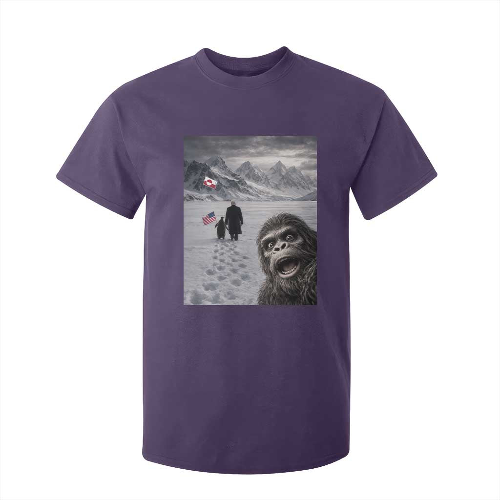 Nihilist Penguin Trump Hiking Mountains T Shirt For Kid Funny Bigfoot Selfie But Why TS14 Purple Print Your Wear