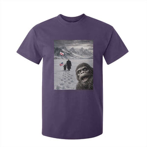 Nihilist Penguin Trump Hiking Mountains T Shirt For Kid Funny Bigfoot Selfie But Why TS14 Purple Print Your Wear