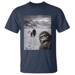 Nihilist Penguin Trump Hiking Mountains T Shirt Funny Bigfoot Selfie But Why TS14 Navy Print Your Wear