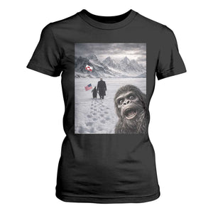 Nihilist Penguin Trump Hiking Mountains T Shirt For Women Funny Bigfoot Selfie But Why TS14 Black Print Your Wear
