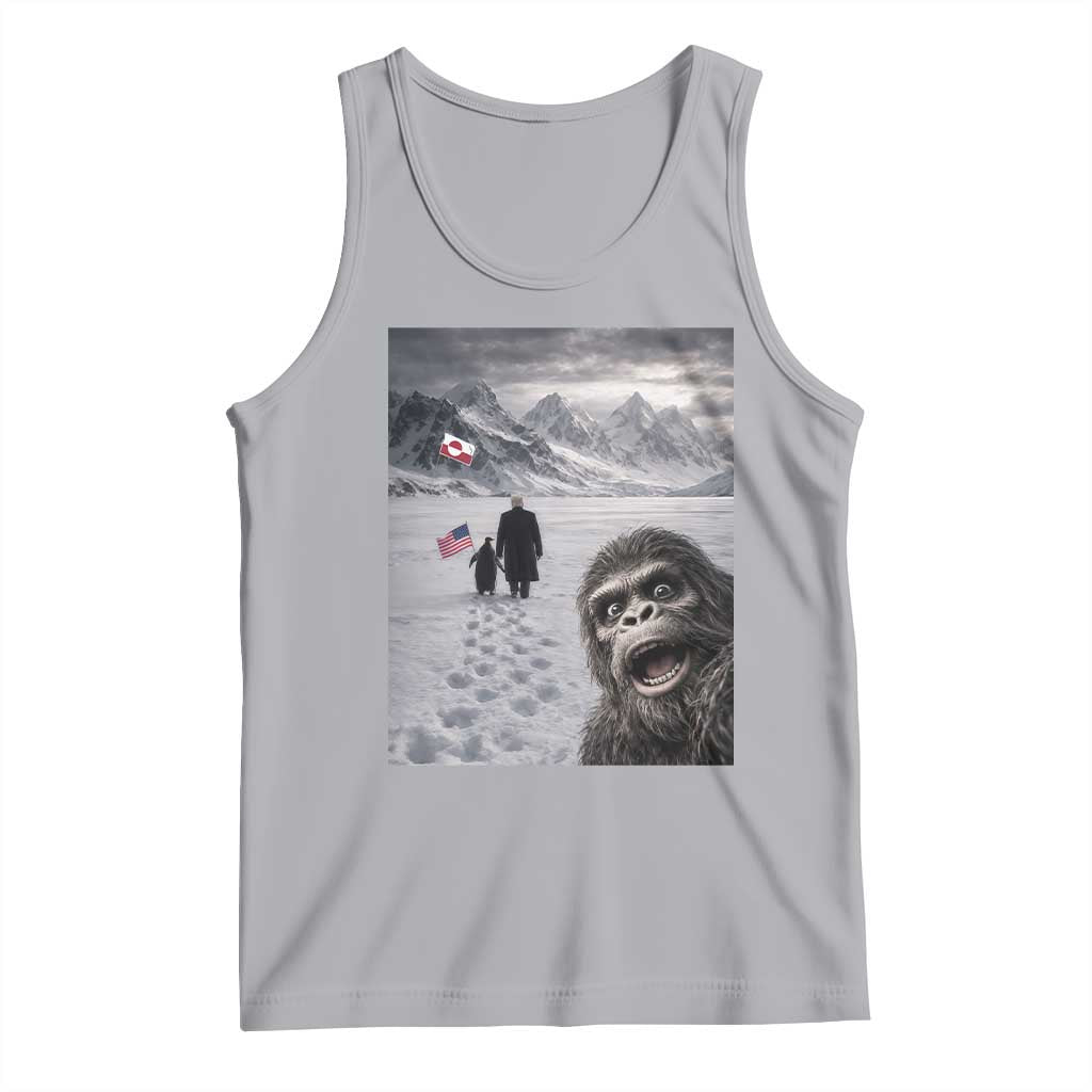 Nihilist Penguin Trump Hiking Mountains Tank Top Funny Bigfoot Selfie But Why TS14 Athletic Heather Print Your Wear