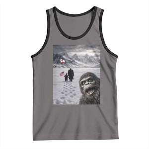 Nihilist Penguin Trump Hiking Mountains Tank Top Funny Bigfoot Selfie But Why TS14 Deep Heather Black Print Your Wear