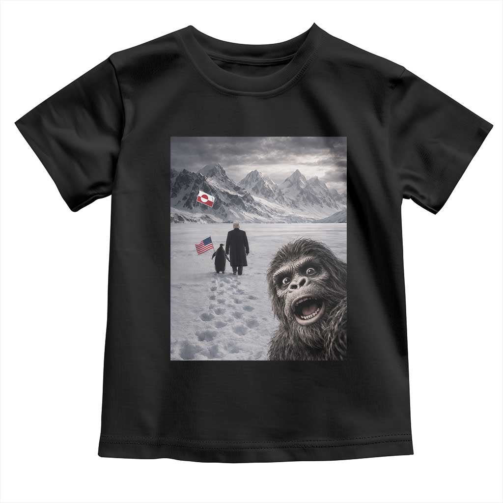 Nihilist Penguin Trump Hiking Mountains Toddler T Shirt Funny Bigfoot Selfie But Why TS14 Black Print Your Wear