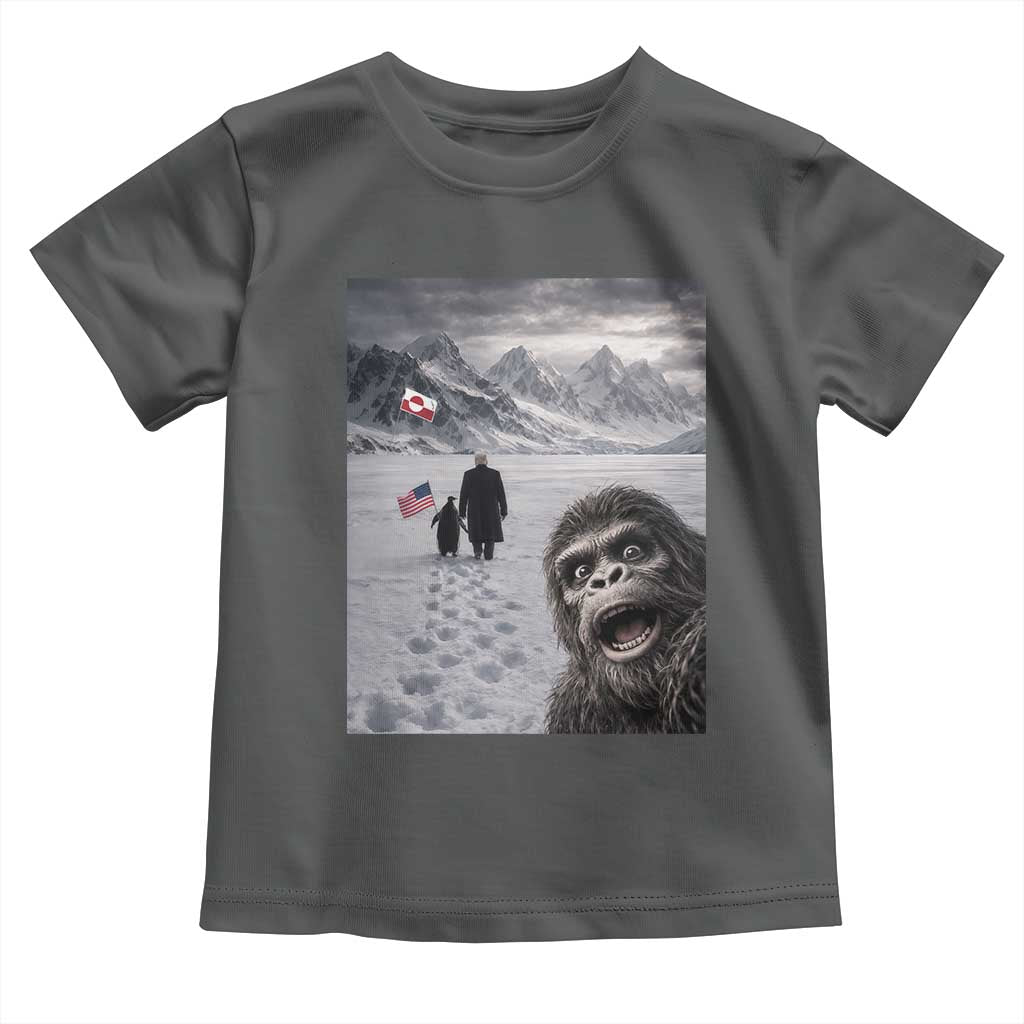 Nihilist Penguin Trump Hiking Mountains Toddler T Shirt Funny Bigfoot Selfie But Why TS14 Dark Heather Print Your Wear