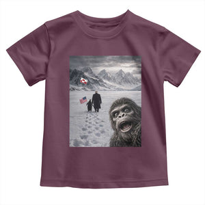 Nihilist Penguin Trump Hiking Mountains Toddler T Shirt Funny Bigfoot Selfie But Why TS14 Maroon Print Your Wear