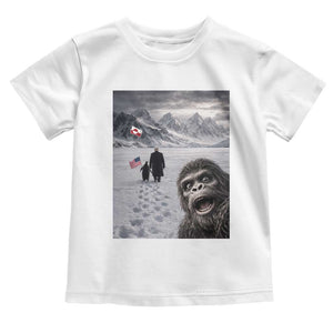 Nihilist Penguin Trump Hiking Mountains Toddler T Shirt Funny Bigfoot Selfie But Why TS14 White Print Your Wear