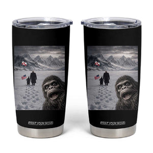 Nihilist Penguin Trump Hiking Mountains Tumbler Cup Funny Bigfoot Selfie But Why TS14 Black Print Your Wear