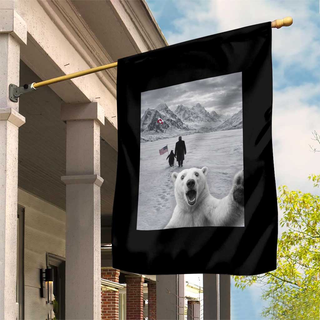Nihilist Penguin Trump Hiking Mountains Garden Flag Funny Polar Bear Selfie But Why TS14 Print Your Wear
