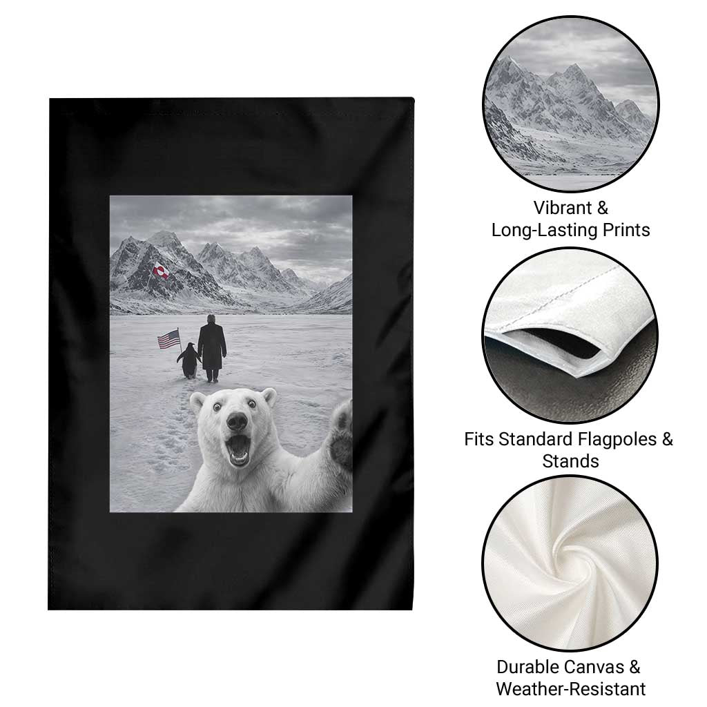 Nihilist Penguin Trump Hiking Mountains Garden Flag Funny Polar Bear Selfie But Why TS14 Print Your Wear