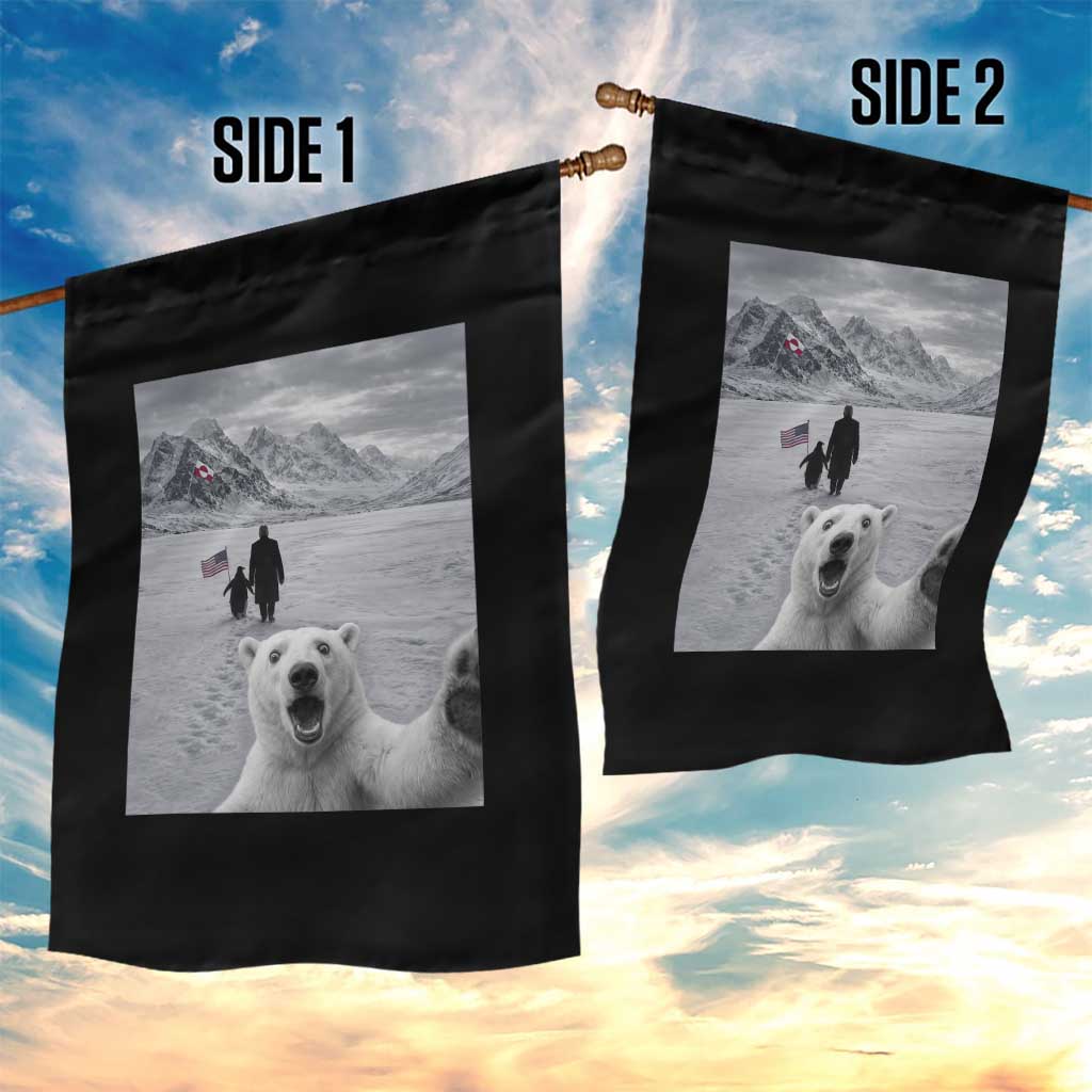 Nihilist Penguin Trump Hiking Mountains Garden Flag Funny Polar Bear Selfie But Why TS14 Print Your Wear