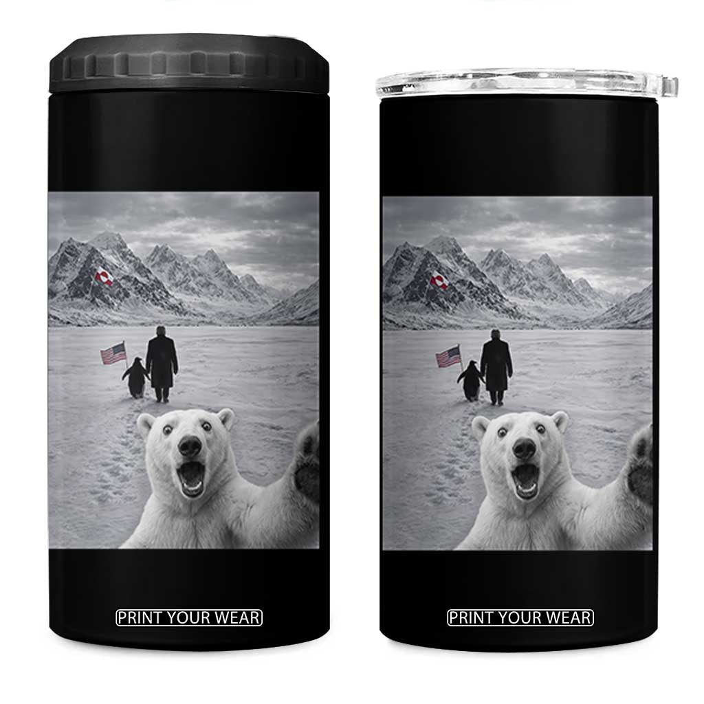 Nihilist Penguin Trump Hiking Mountains 4 in 1 Can Cooler Tumbler Funny Polar Bear Selfie But Why TS14 One Size: 16 oz Black Print Your Wear