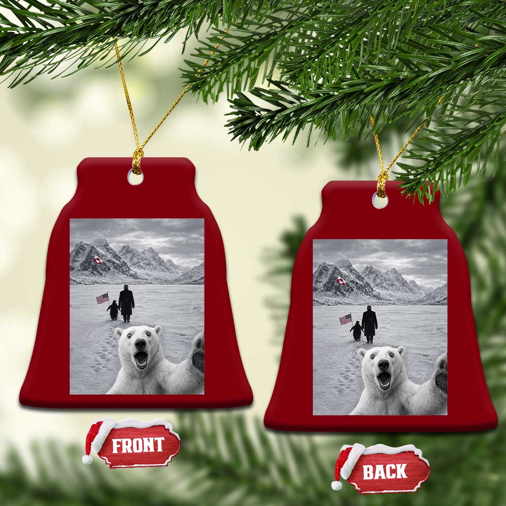Nihilist Penguin Trump Hiking Mountains Ceramic Ornament Funny Polar Bear Selfie But Why TS14 Print Your Wear