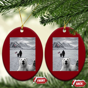 Nihilist Penguin Trump Hiking Mountains Ceramic Ornament Funny Polar Bear Selfie But Why TS14 Print Your Wear