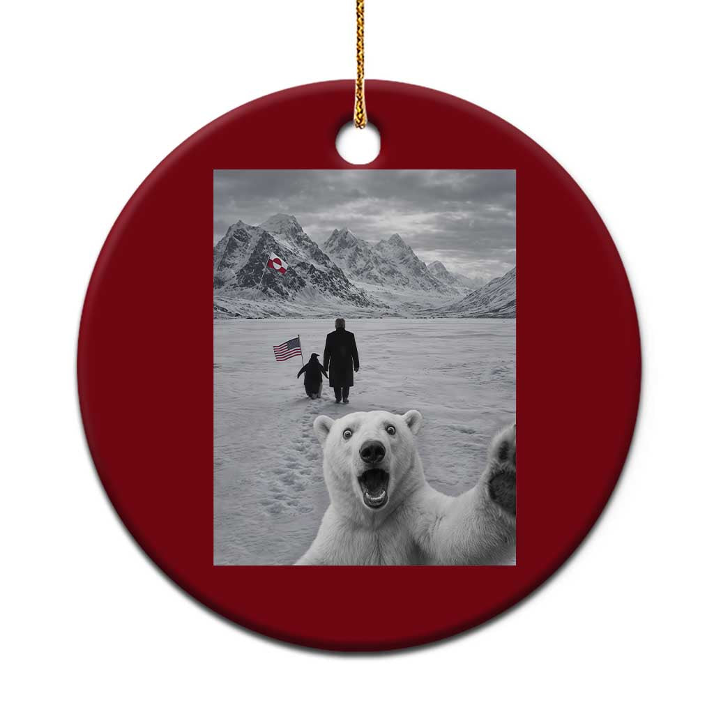 Nihilist Penguin Trump Hiking Mountains Ceramic Ornament Funny Polar Bear Selfie But Why TS14 1pc Red Print Your Wear