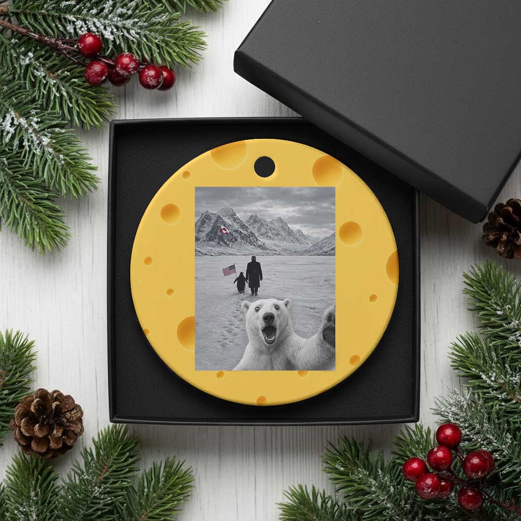 Nihilist Penguin Trump Hiking Mountains Ceramic Ornament Funny Polar Bear Selfie But Why TS14 1pc Yellow Cheese Print Your Wear