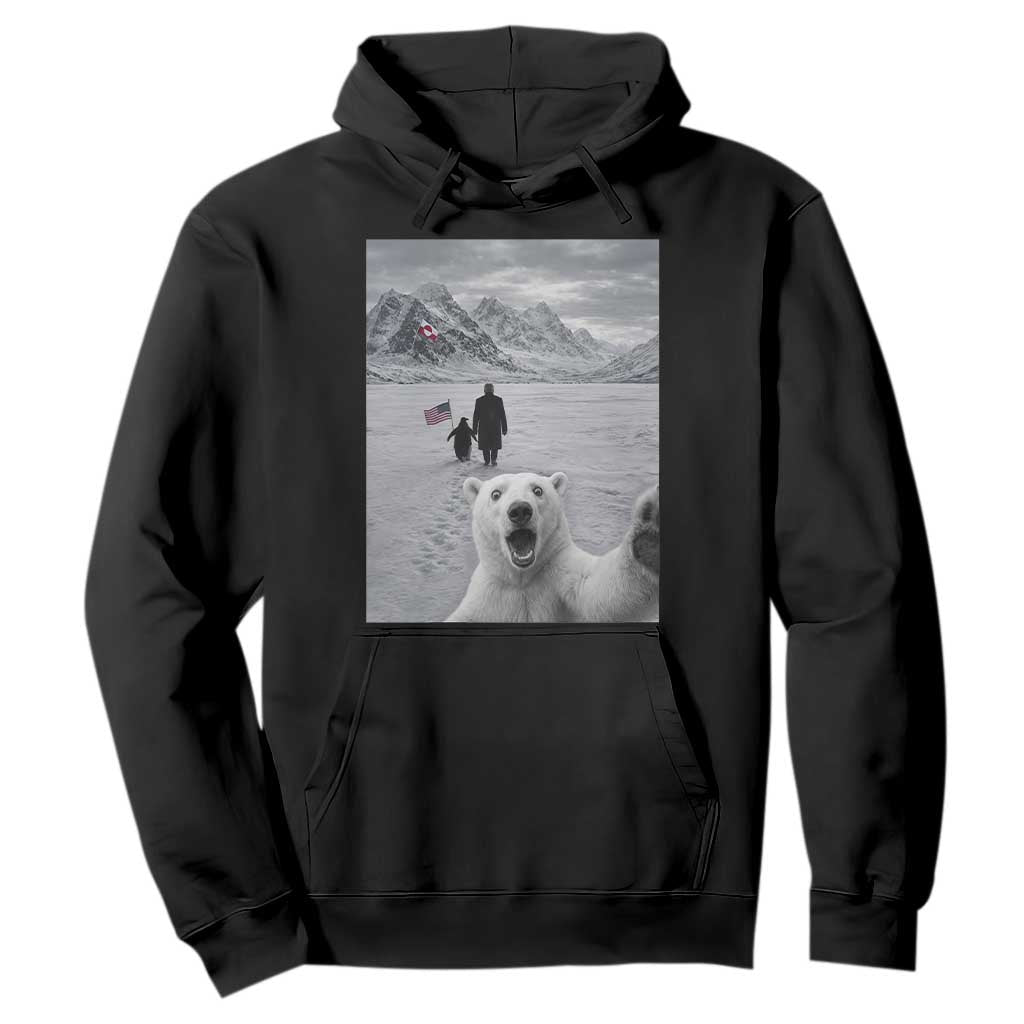 Nihilist Penguin Trump Hiking Mountains Hoodie Funny Polar Bear Selfie But Why TS14 Black Print Your Wear