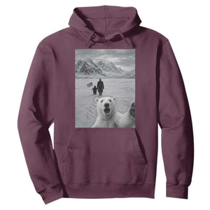 Nihilist Penguin Trump Hiking Mountains Hoodie Funny Polar Bear Selfie But Why TS14 Maroon Print Your Wear