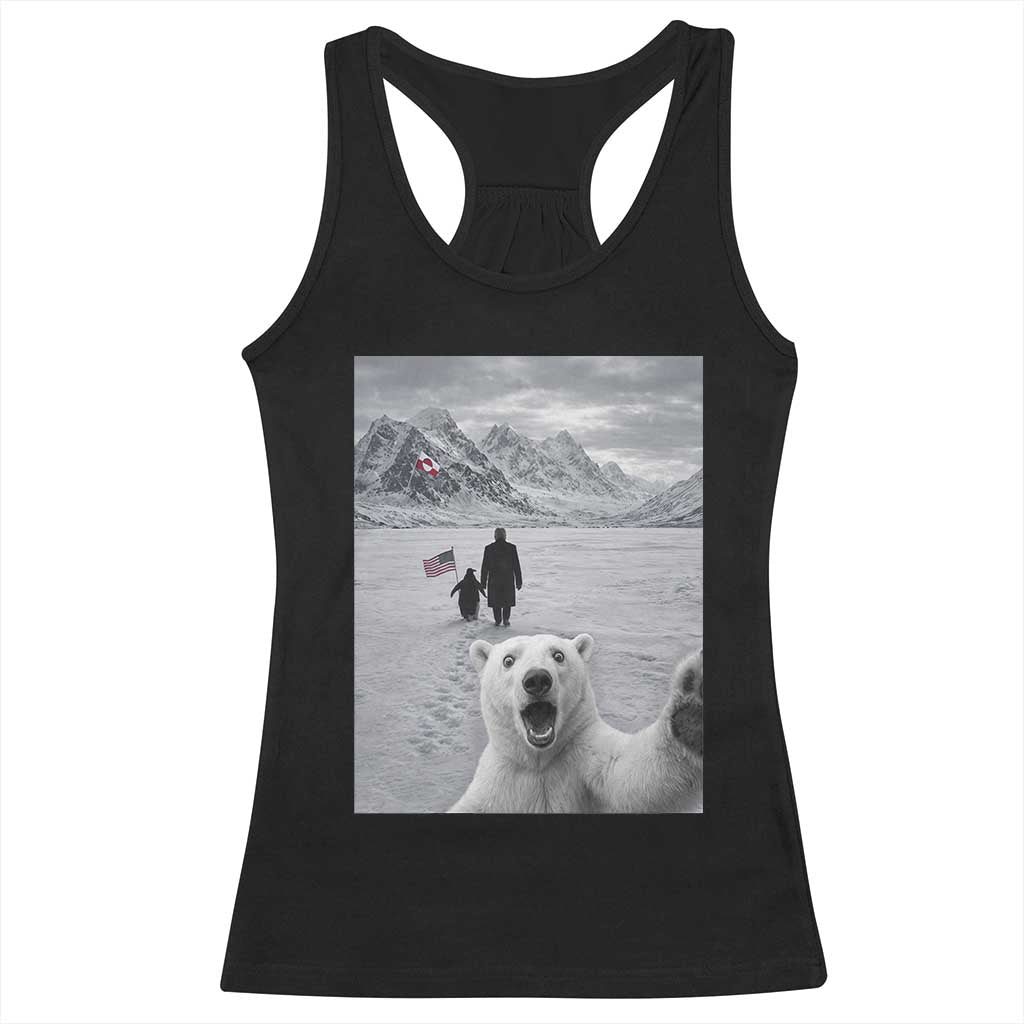 Nihilist Penguin Trump Hiking Mountains Racerback Tank Top Funny Polar Bear Selfie But Why TS14 Black Print Your Wear