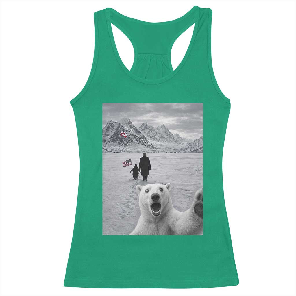 Nihilist Penguin Trump Hiking Mountains Racerback Tank Top Funny Polar Bear Selfie But Why TS14 Irish Green Print Your Wear