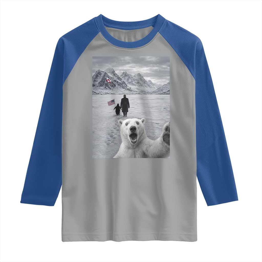 Nihilist Penguin Trump Hiking Mountains Raglan Shirt Funny Polar Bear Selfie But Why TS14 Sport Gray Royal Print Your Wear