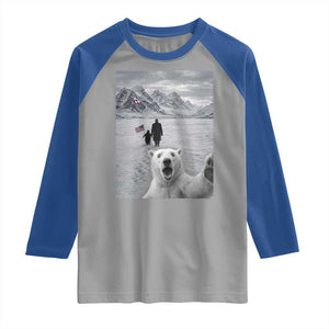 Nihilist Penguin Trump Hiking Mountains Raglan Shirt Funny Polar Bear Selfie But Why TS14 Sport Gray Royal Print Your Wear