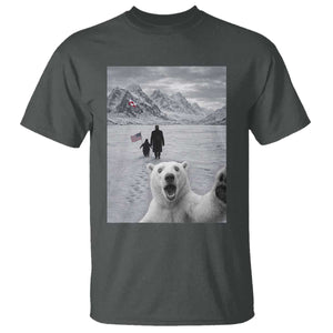 Nihilist Penguin Trump Hiking Mountains T Shirt Funny Polar Bear Selfie But Why TS14 Dark Heather Print Your Wear
