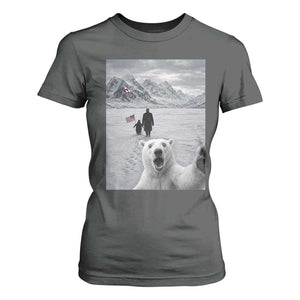 Nihilist Penguin Trump Hiking Mountains T Shirt For Women Funny Polar Bear Selfie But Why TS14 Dark Heather Print Your Wear