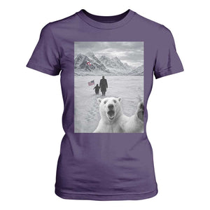 Nihilist Penguin Trump Hiking Mountains T Shirt For Women Funny Polar Bear Selfie But Why TS14 Purple Print Your Wear