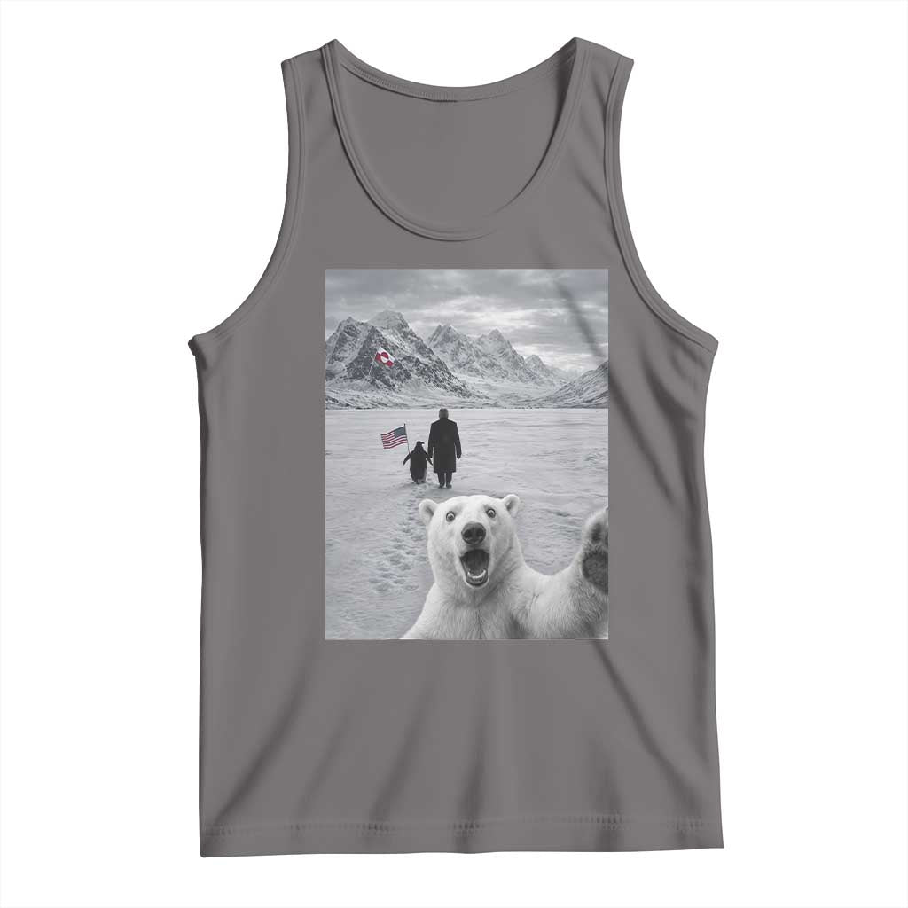 Nihilist Penguin Trump Hiking Mountains Tank Top Funny Polar Bear Selfie But Why TS14 Deep Heather Print Your Wear