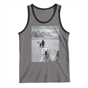 Nihilist Penguin Trump Hiking Mountains Tank Top Funny Polar Bear Selfie But Why TS14 Deep Heather Black Print Your Wear