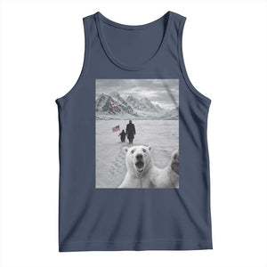 Nihilist Penguin Trump Hiking Mountains Tank Top Funny Polar Bear Selfie But Why TS14 Navy Print Your Wear