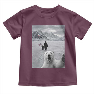 Nihilist Penguin Trump Hiking Mountains Toddler T Shirt Funny Polar Bear Selfie But Why TS14 Maroon Print Your Wear
