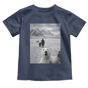 Nihilist Penguin Trump Hiking Mountains Toddler T Shirt Funny Polar Bear Selfie But Why TS14 Navy Print Your Wear