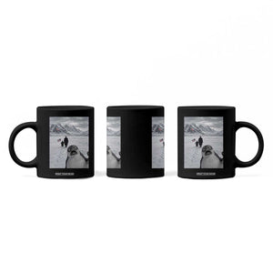 Nihilist Penguin Trump Hiking Mountains Coffee Mug Funny Penguin Selfie But Why TS14 Print Your Wear