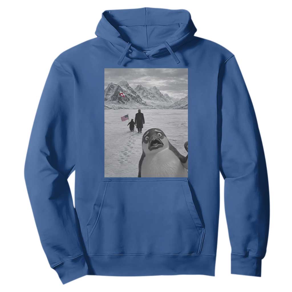 Nihilist Penguin Trump Hiking Mountains Hoodie Funny Penguin Selfie But Why TS14 Royal Blue Print Your Wear