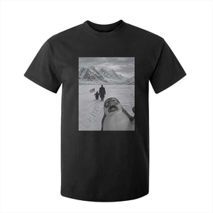 Nihilist Penguin Trump Hiking Mountains T Shirt For Kid Funny Penguin Selfie But Why TS14 Black Print Your Wear