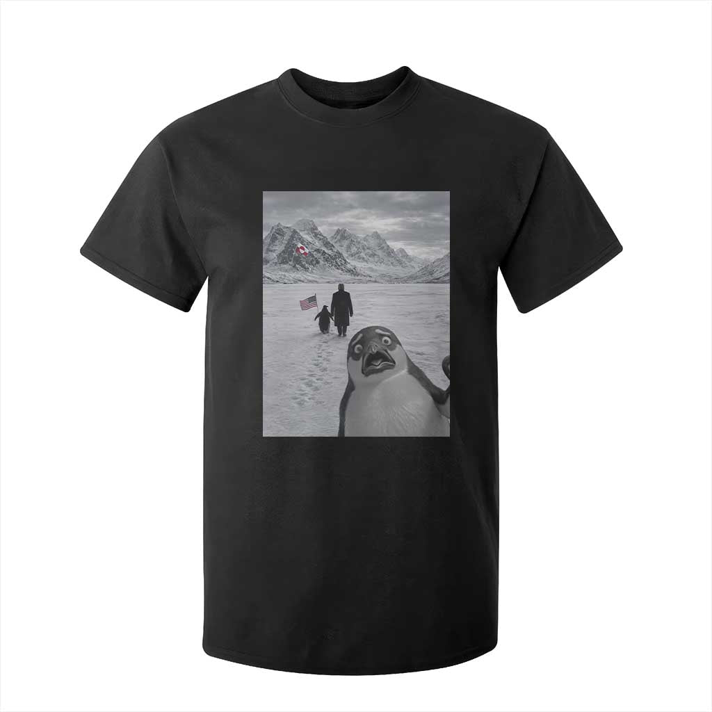 Nihilist Penguin Trump Hiking Mountains T Shirt For Kid Funny Penguin Selfie But Why TS14 Black Print Your Wear