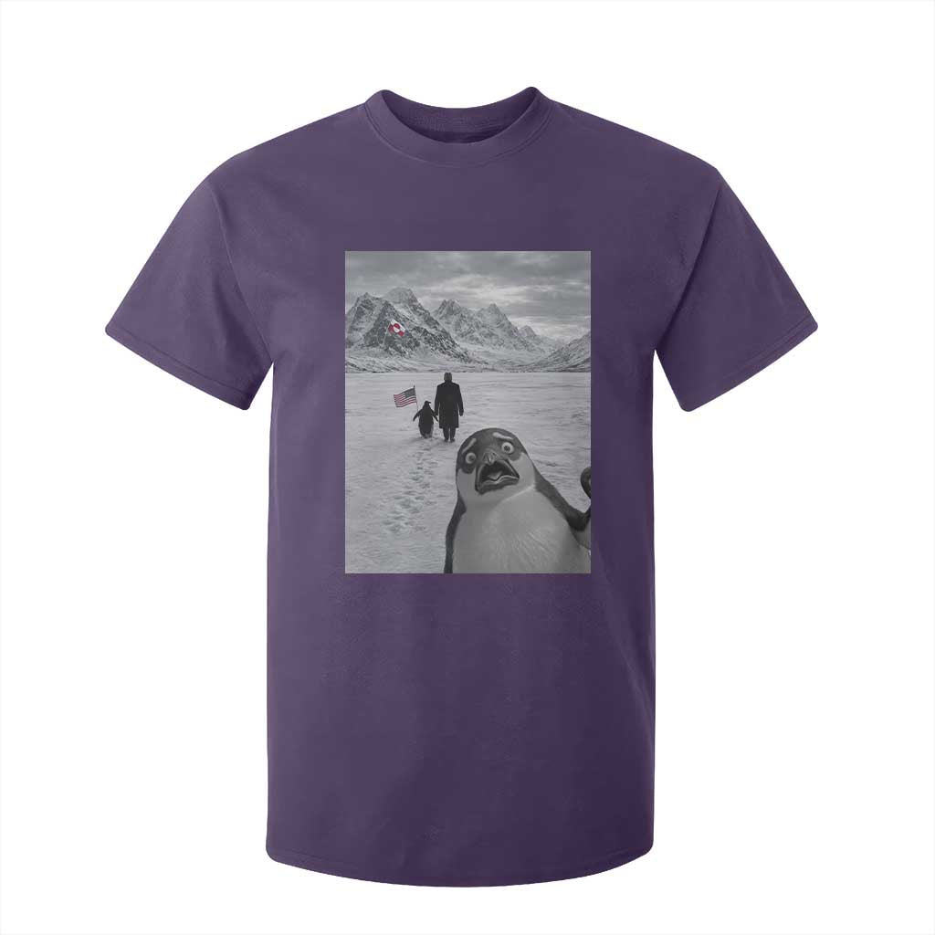 Nihilist Penguin Trump Hiking Mountains T Shirt For Kid Funny Penguin Selfie But Why TS14 Purple Print Your Wear