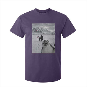Nihilist Penguin Trump Hiking Mountains T Shirt For Kid Funny Penguin Selfie But Why TS14 Purple Print Your Wear