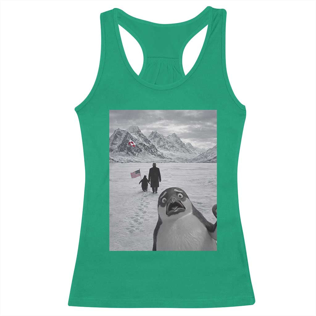 Nihilist Penguin Trump Hiking Mountains Racerback Tank Top Funny Penguin Selfie But Why TS14 Irish Green Print Your Wear