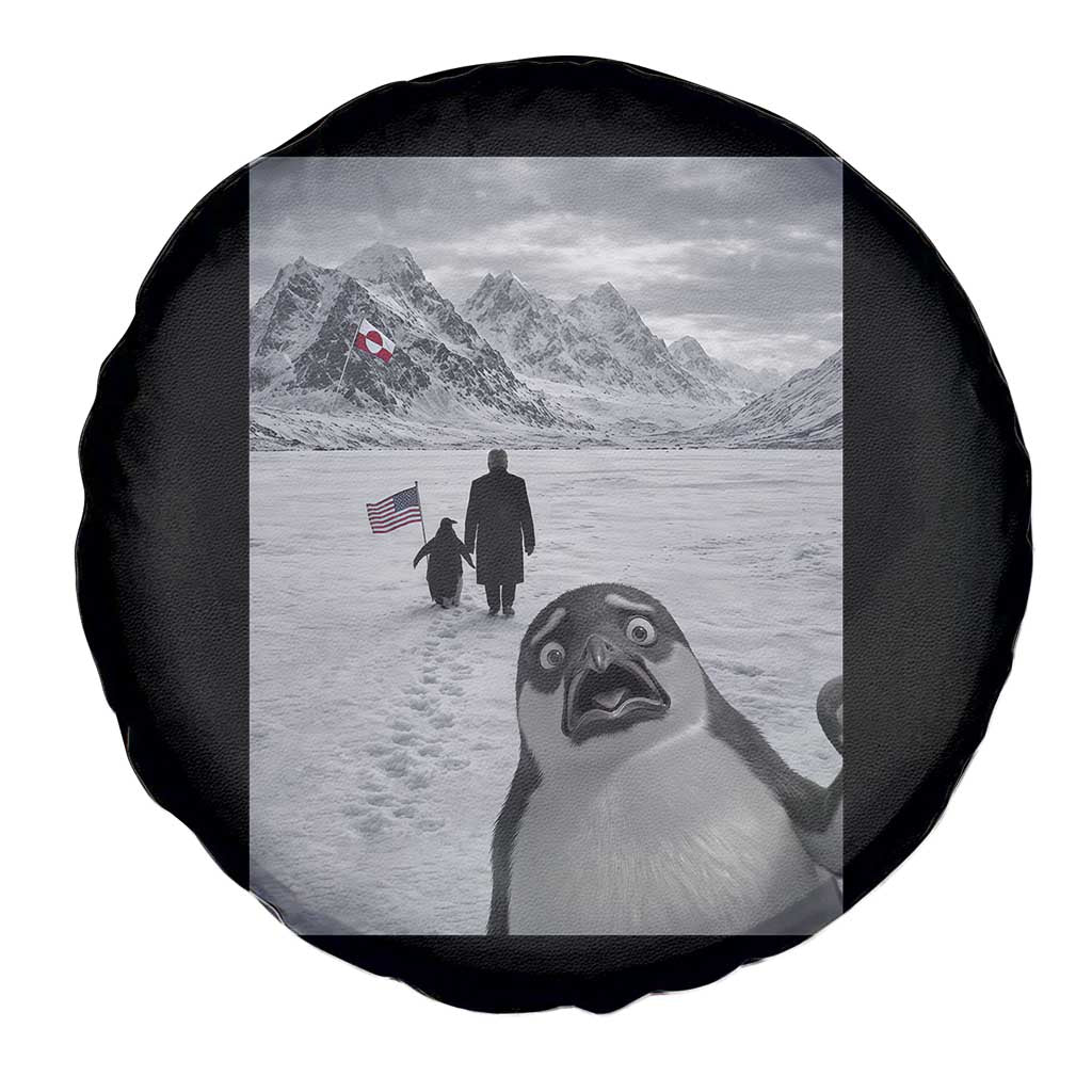 Nihilist Penguin Trump Hiking Mountains Spare Tire Cover Funny Penguin Selfie But Why TS14 Print Your Wear
