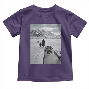 Nihilist Penguin Trump Hiking Mountains Toddler T Shirt Funny Penguin Selfie But Why TS14 Purple Print Your Wear