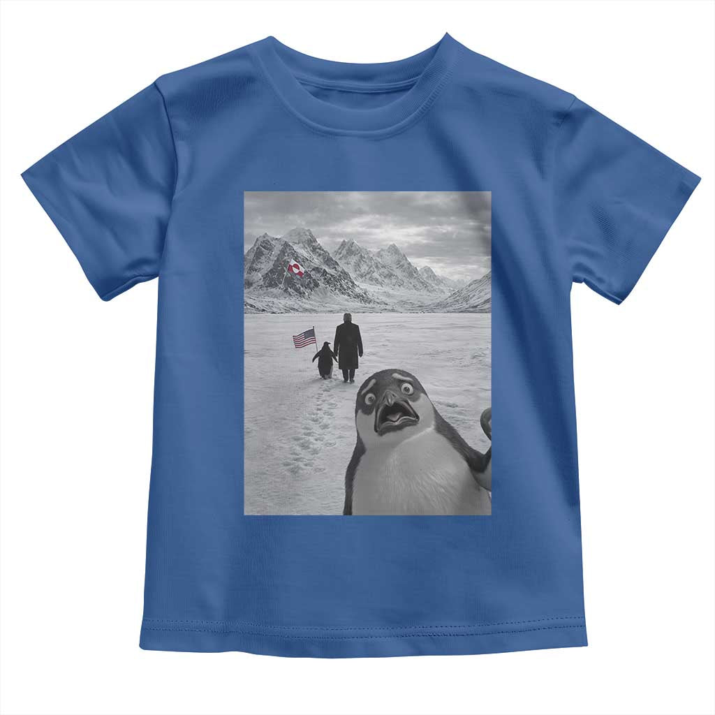 Nihilist Penguin Trump Hiking Mountains Toddler T Shirt Funny Penguin Selfie But Why TS14 Royal Blue Print Your Wear