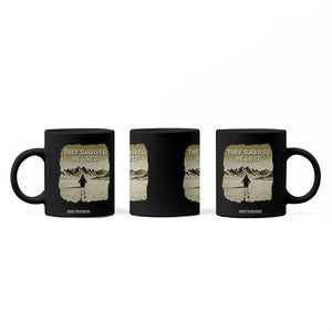 Nihilist Penguin Hiking Meme Coffee Mug They Survived He Lived TS14 Print Your Wear