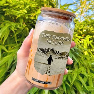 Nihilist Penguin Hiking Meme Glass Can They Survived He Lived TS14 Black Print Your Wear