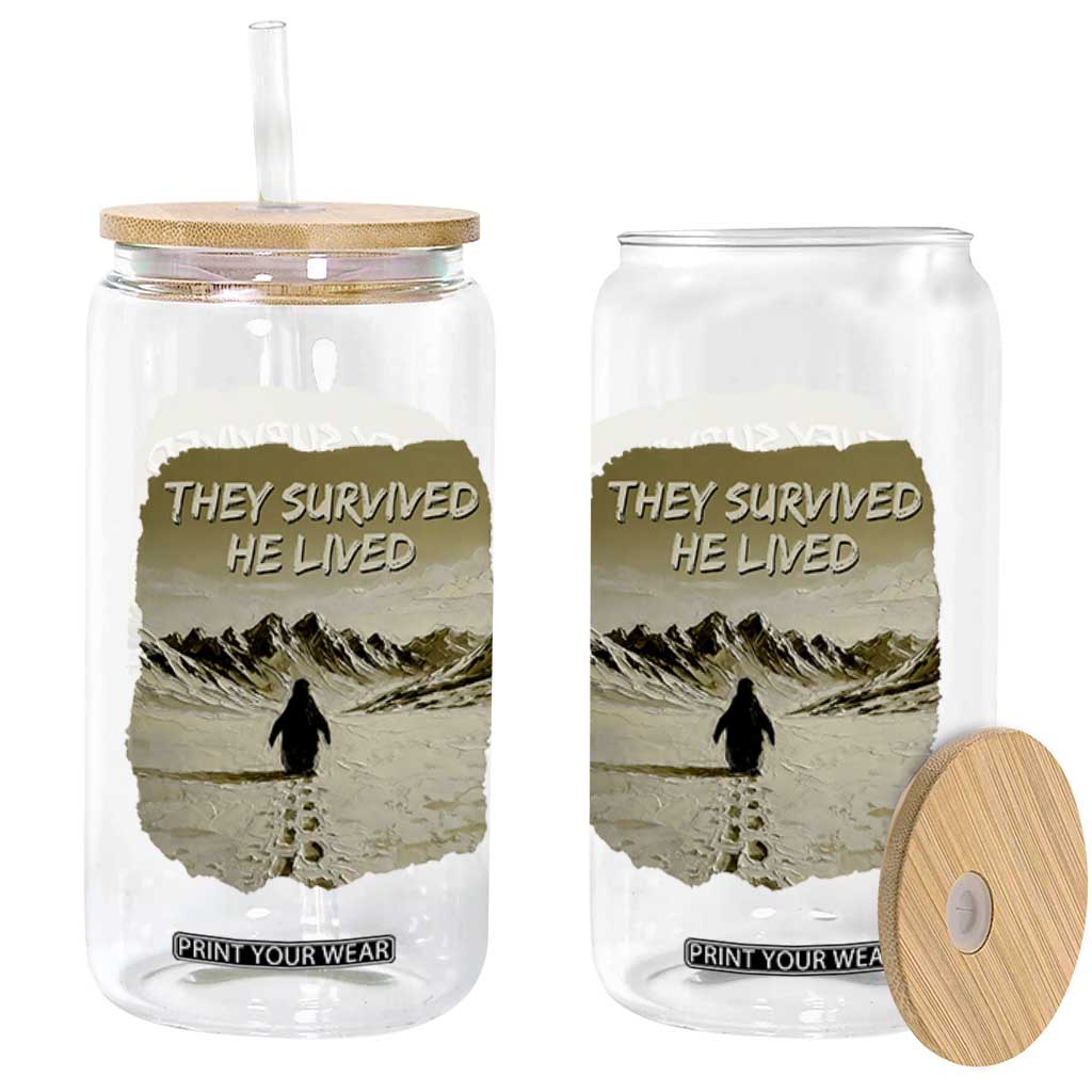 Nihilist Penguin Hiking Meme Glass Can They Survived He Lived TS14 Print Your Wear