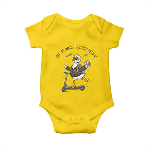 Funny Goose Support Freedom Meme Baby Onesie Off To Watch History Repart TS14 Daisy Print Your Wear